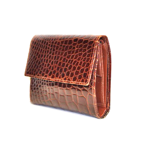 Portafoglio in pelle di coccodrillo ~ Arte Vintage Shop