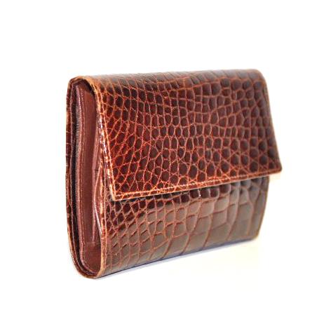 Portafoglio in pelle di coccodrillo ~ Arte Vintage Shop