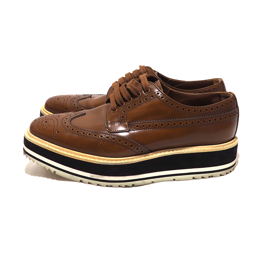 scarpe prada marroni